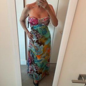 SHOW-STOPPING XOXO SATIN DRESS!! size 5 NWT